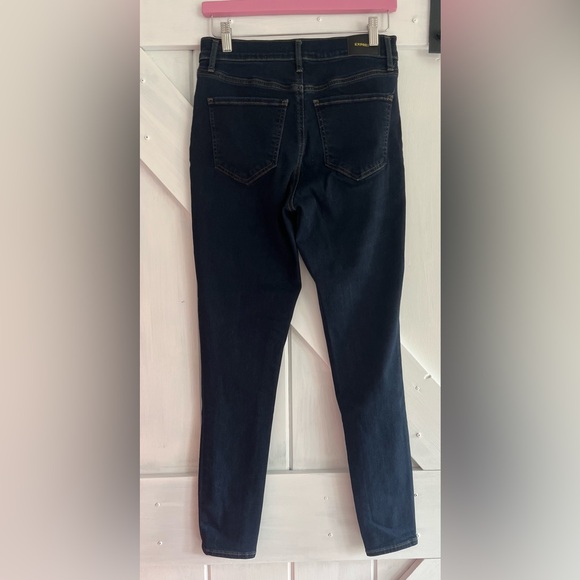 Express Skinny High Rise Dark Wash Denim - Picture 4 of 6
